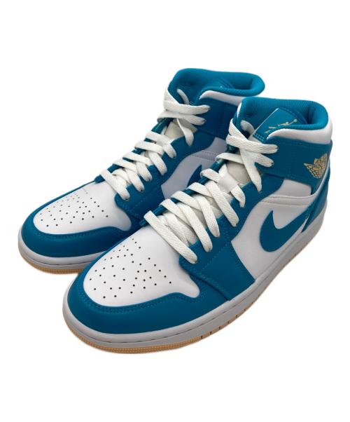 NIKE（ナイキ）NIKE (ナイキ) NIKE AIR JORDAN 1 Mid Aquatone ブルー×ホワイト サイズ:US9の古着・服飾アイテム
