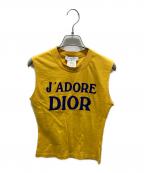 Christian Diorクリスチャン ディオール）の古着「ノースリーブカットソー」｜イエロー