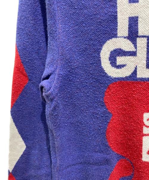 Hysteric Glamour（ヒステリックグラマー）Hysteric Glamour (ヒステリックグラマー) SWEET LIFE ジャカード ショート丈プルオーバー ブルー サイズ:FREEの古着・服飾アイテム