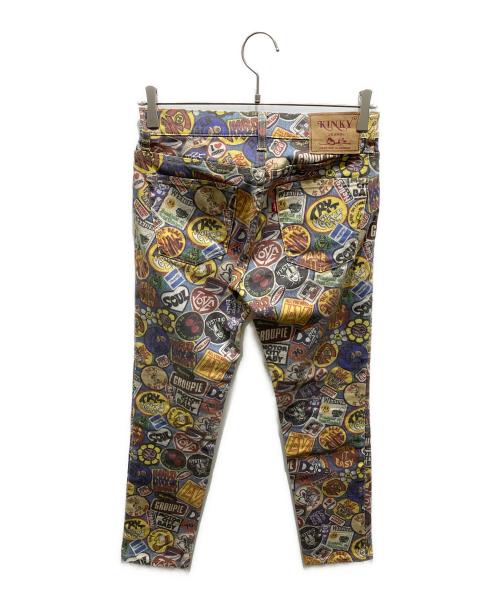 Hysteric Glamour（ヒステリックグラマー）Hysteric Glamour (ヒステリックグラマー) WAPPEN REMIX柄 9分丈スリムパンツ マルチカラー サイズ:25の古着・服飾アイテム