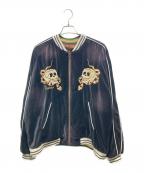 DEUS EX MACHINAデウス エクス マキナ）の古着「インパーマネント レゾナンス ジャケット/スカジャン」｜ブラック×ブラウン