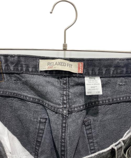 LEVI'S（リーバイス）LEVI'S (リーバイス) 550ブラックデニムパンツ ブラック サイズ:38の古着・服飾アイテム