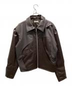 Knuth Marfクヌースマーフ）の古着「leather riders blouson(レザーライダースブルゾン）」｜ブラウン