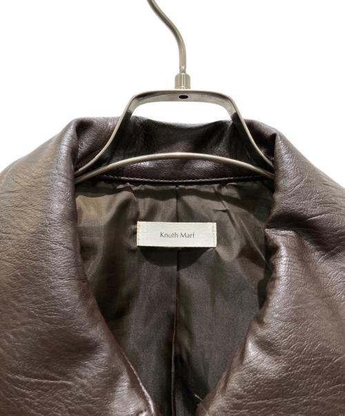 Knuth Marf（クヌースマーフ）knuth marf (クヌースマーフ) leather riders blouson(レザーライダースブルゾン） ブラウン サイズ:Mの古着・服飾アイテム