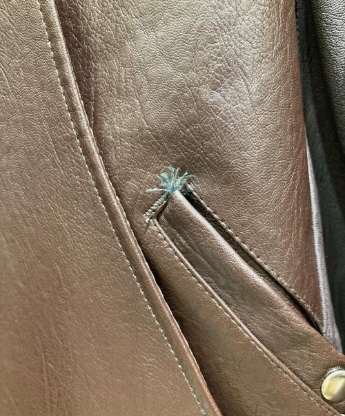 Knuth Marf（クヌースマーフ）knuth marf (クヌースマーフ) leather riders blouson(レザーライダースブルゾン） ブラウン サイズ:Mの古着・服飾アイテム