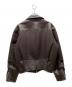 knuth marf (クヌースマーフ) leather riders blouson(レザーライダースブルゾン） ブラウン サイズ:M：15000円