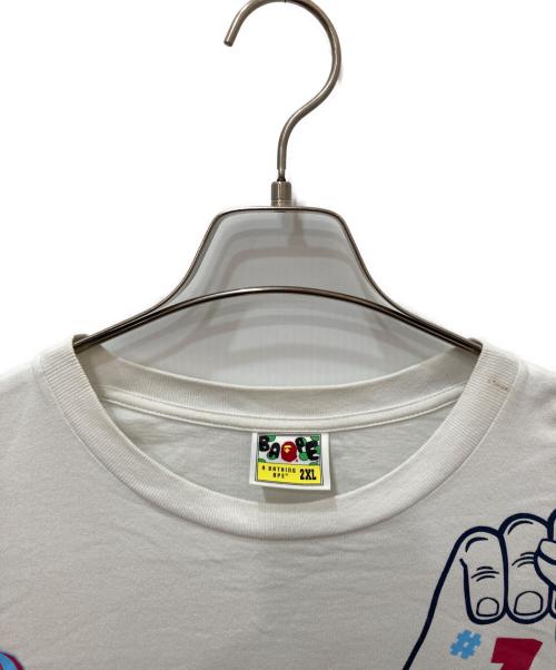 BAPE BY A BATHING APE（ベイプバイアベイシングエイプ）BAPE BY A BATHING APE (ベイプバイアベイシングエイプ) プリントTシャツ ホワイト サイズ:2XLの古着・服飾アイテム