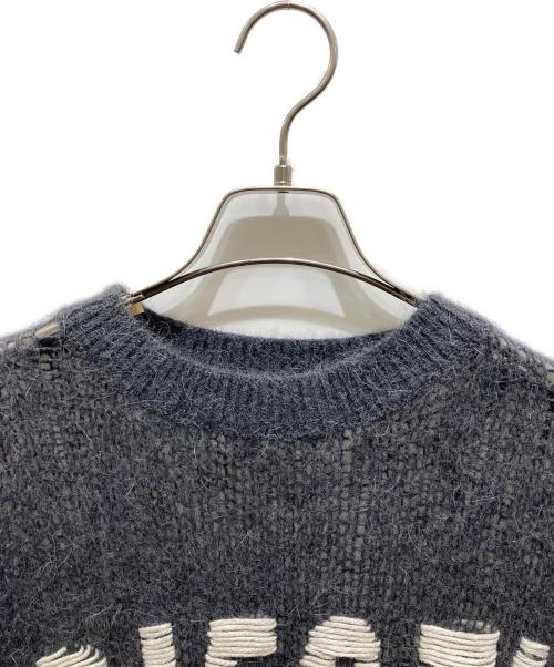 DIESEL（ディーゼル）DIESEL (ディーゼル) クロシェニット グレー サイズ:XSの古着・服飾アイテム