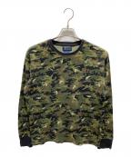 POLO RALPH LAURENポロ・ラルフローレン）の古着「カモフラカットソー」｜グリーン
