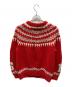 hysterics (ヒステリックス) CANADIAN SWEATER (カナディアンセーター) カウチンニットカーディガン レッド サイズ:記載無しの為実寸参照：10000円