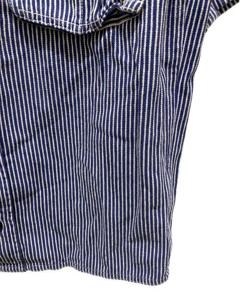 stussy（ステューシー）stussy (ステューシー) 半袖ワークシャツ ネイビー サイズ:Ｌの古着・服飾アイテム