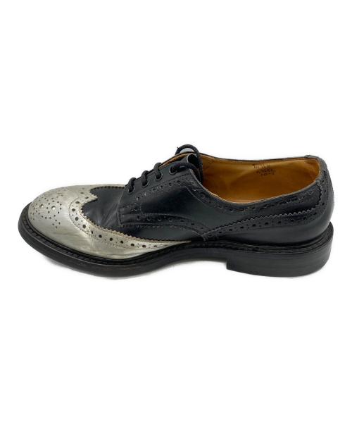 Tricker's（トリッカーズ）Tricker's (トリッカーズ) SOPH. (ソフ) ウィングチップシューズ ブラック×シルバー サイズ:10-5の古着・服飾アイテム