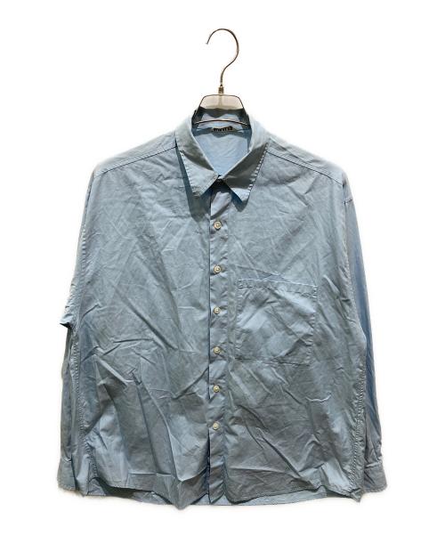 AURALEE（オーラリー）AURALEE (オーラリー) Washed FINX TWILL BIG SHIRT ブルー サイズ:5の古着・服飾アイテム