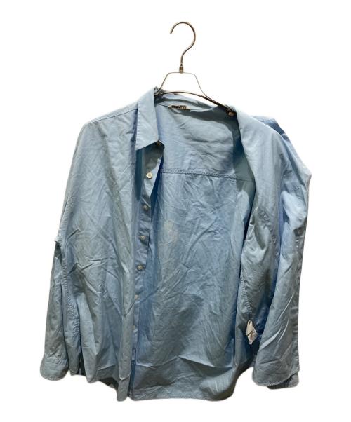 AURALEE（オーラリー）AURALEE (オーラリー) Washed FINX TWILL BIG SHIRT ブルー サイズ:5の古着・服飾アイテム