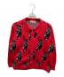 TTT MSW（ティー）の古着「21AWPanther Knit Cardigan」｜レッド