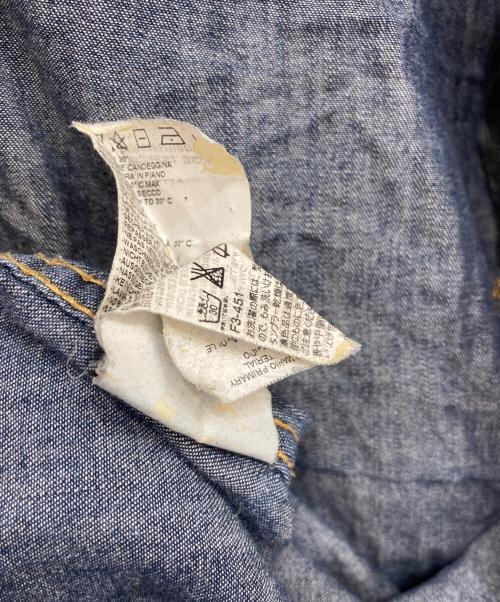 DSQUARED2（ディースクエアード）DSQUARED2 (ディースクエアード) デニムウエスタンシャツ ブルー サイズ:48の古着・服飾アイテム