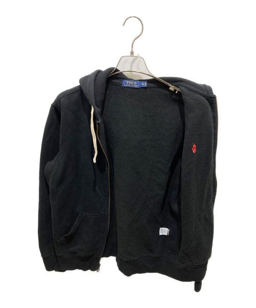 POLO RALPH LAUREN（ポロ・ラルフローレン）POLO RALPH LAUREN (ポロ・ラルフローレン) ジップパーカー ブラック サイズ:Mの古着・服飾アイテム