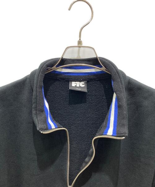 FTC（エフティーシー）FTC (エフティーシー) STRIPE RIB HALF ZIP SWEATSHIRT ブラック サイズ:Lの古着・服飾アイテム