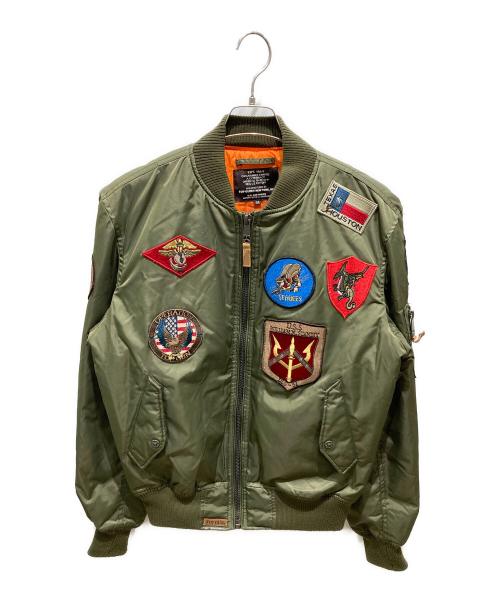 TOP GUN（トップガン）TOP GUN (トップガン) MA-1ジャケット カーキ サイズ:Mの古着・服飾アイテム