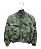 ALPHAアルファ）の古着「L-2Bフライトジャケット」｜カーキ