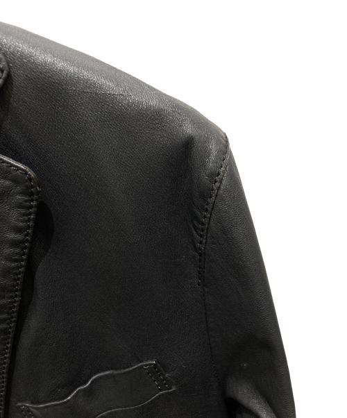 International Gallery（インターナショナルギャラリー）International Gallery (インターナショナルギャラリー) レザーレザージャケット ブラック サイズ:46の古着・服飾アイテム