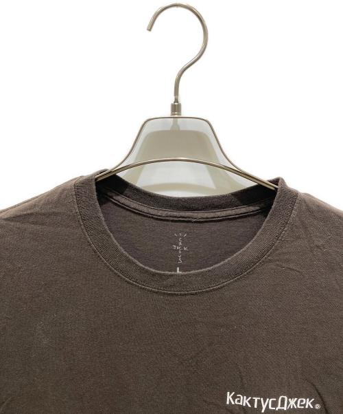 cactus jack（カクタス・ジャック）cactus jack (カクタス・ジャック) ASTRO NOMICAL TEE ブラウン サイズ:Ｌの古着・服飾アイテム