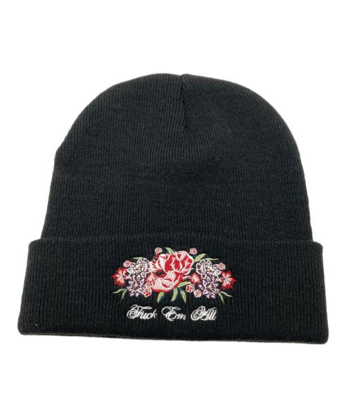 SUPREME（シュプリーム）SUPREME (シュプリーム) center piece beanie ブラックの古着・服飾アイテム