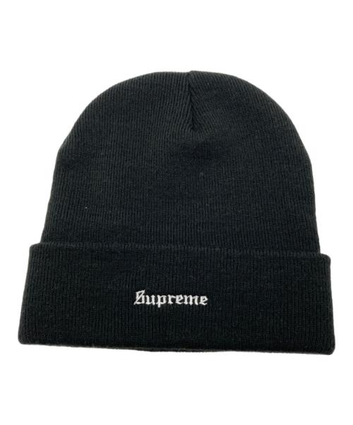 SUPREME（シュプリーム）SUPREME (シュプリーム) center piece beanie ブラックの古着・服飾アイテム