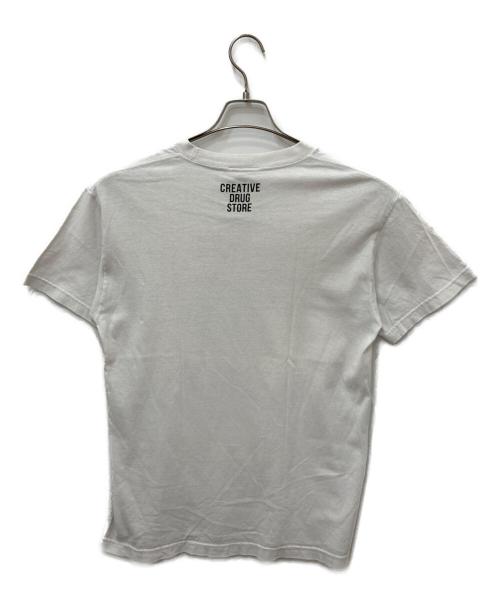 creative drug store（クリエイティブドラッグストア）creative drug store (クリエイティブドラッグストア) プリントTシャツ ホワイト サイズ:Ｍの古着・服飾アイテム