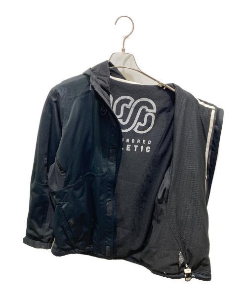 100 ATHLETIC（ワンハンドレッド アスレチック）100 ATHLETIC (ワンハンドレッド アスレチック) ナイロンジャケット ブラック サイズ:Lの古着・服飾アイテム