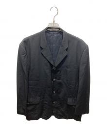 COMME des GARCONS HOMME（コムデギャルソン オム）の古着「ウールギャバ4Bジャケット」｜ブラック