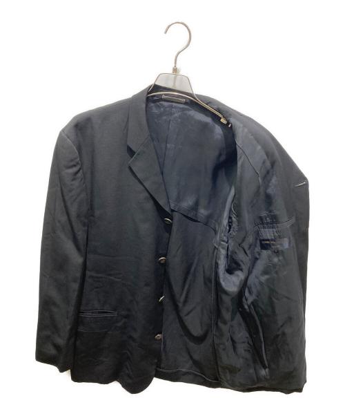 COMME des GARCONS HOMME（コムデギャルソン オム）COMME des GARCONS HOMME (コムデギャルソン オム) ウールギャバ4Bジャケット ブラック サイズ:Mの古着・服飾アイテム