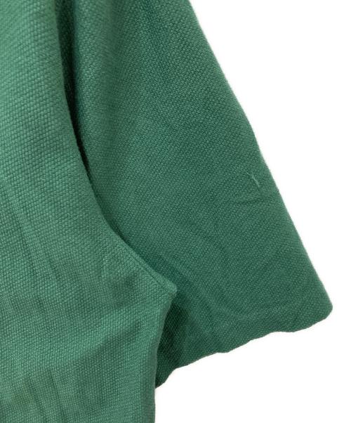 PALMES（PALMES）PALMES (PALMES) Luca Zip Polo グリーン サイズ:XXLの古着・服飾アイテム