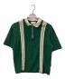 PALMES（PALMES）の古着「Luca Zip Polo」｜グリーン