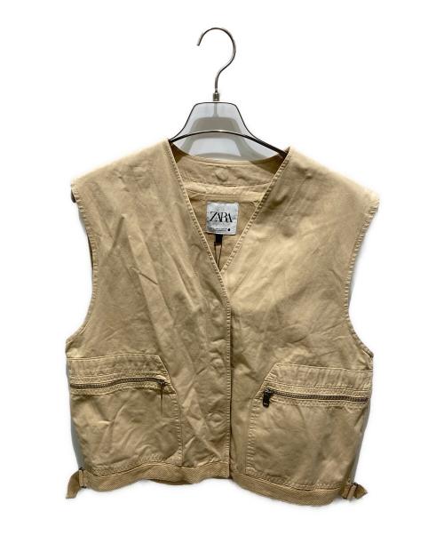 ZARA（ザラ）ZARA (ザラ) ベストセットジャケット ベージュ サイズ:L 未使用品の古着・服飾アイテム