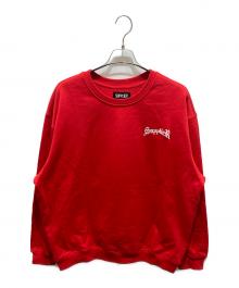 SUPPLIER（サプライヤー）の古着「CROSS CREW SWEAT」｜レッド
