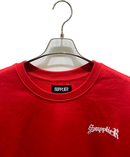 SUPPLIER（サプライヤー）SUPPLIER (サプライヤー) CROSS CREW SWEAT レッド サイズ:2XLの古着・服飾アイテム