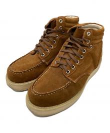 GANRYU（ガンリュウ）の古着「ハイカットスニーカー」｜ブラウン