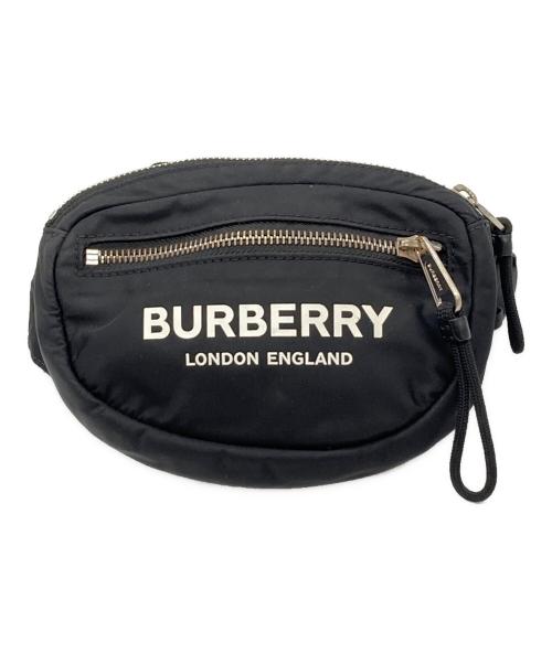 BURBERRY LONDON（バーバリーロンドン）BURBERRY LONDON (バーバリーロンドン) スモール ロゴプリント ECONYLR キャノン バムバッグ ブラックの古着・服飾アイテム