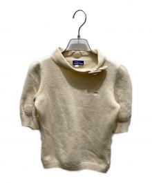 BURBERRY BLUE LABEL（バーバリー ブルー レーベル）の古着「半袖ニット」｜ベージュ