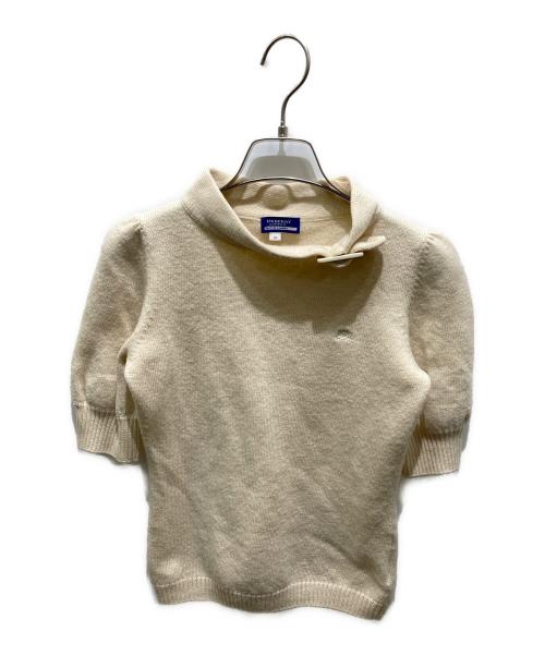 BURBERRY BLUE LABEL（バーバリー ブルー レーベル）BURBERRY BLUE LABEL (バーバリーロンドンブルーレーベル) 半袖ニット ベージュ サイズ:38の古着・服飾アイテム