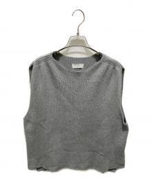 KAGURE（カグレ）の古着「コットンニットベスト」｜グレー