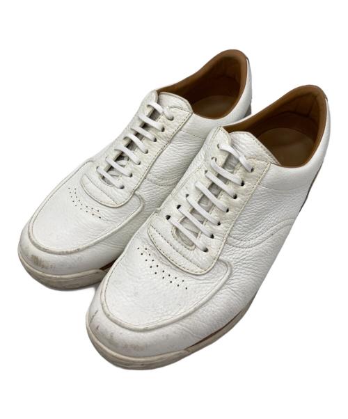 JOHN LOBB（ジョンロブ）JOHN LOBB (ジョンロブ) ローカットレザースニーカー ホワイト サイズ: 6 1/2の古着・服飾アイテム