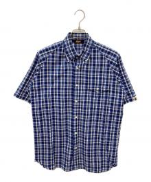 A BATHING APE（アベイシングエイプ）の古着「チェックシャツ」｜ブルー
