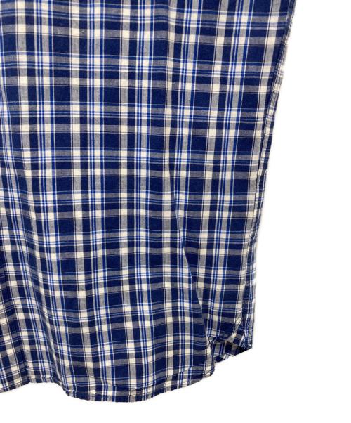 A BATHING APE（アベイシングエイプ）A BATHING APE (アベイシングエイプ) チェックシャツ ブルー サイズ:Lの古着・服飾アイテム