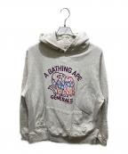 A BATHING APEア ベイシング エイプ）の古着「プリントパーカー」｜グレー