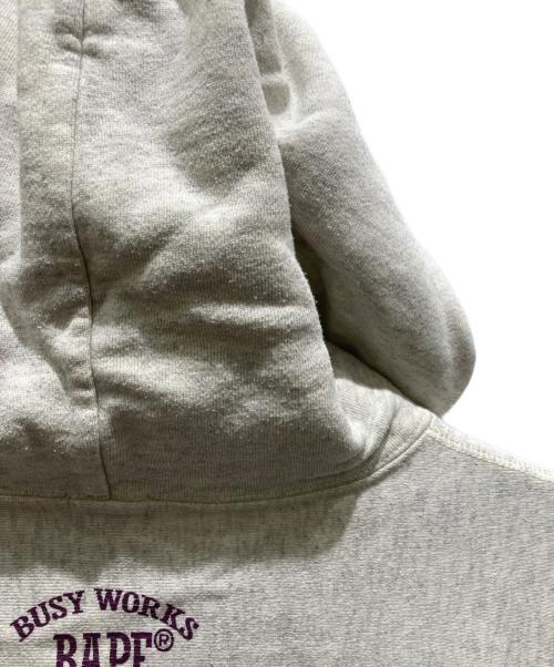 A BATHING APE（ア ベイシング エイプ）A BATHING APE (ア ベイシング エイプ) プリントパーカー グレー サイズ:Lの古着・服飾アイテム