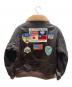 RLEIMUS (-) ワッペン付フライトジャケット ブラウン サイズ:XL：17000円
