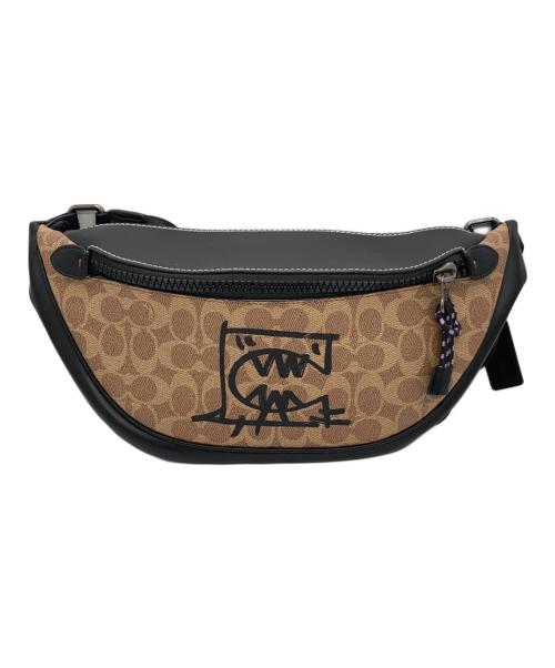 COACH（コーチ）COACH (コーチ) ウエストバッグ ブラウンの古着・服飾アイテム