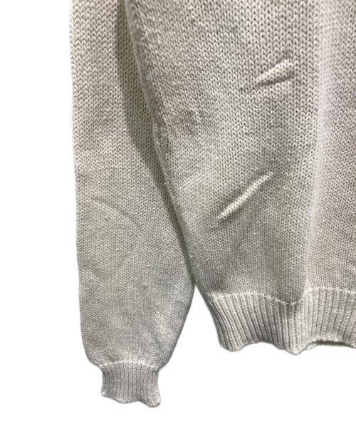 stussy（ステューシー）stussy (ステューシー) SURFMAN ICON COTTON LINEN CREW ベージュ サイズ:Mの古着・服飾アイテム